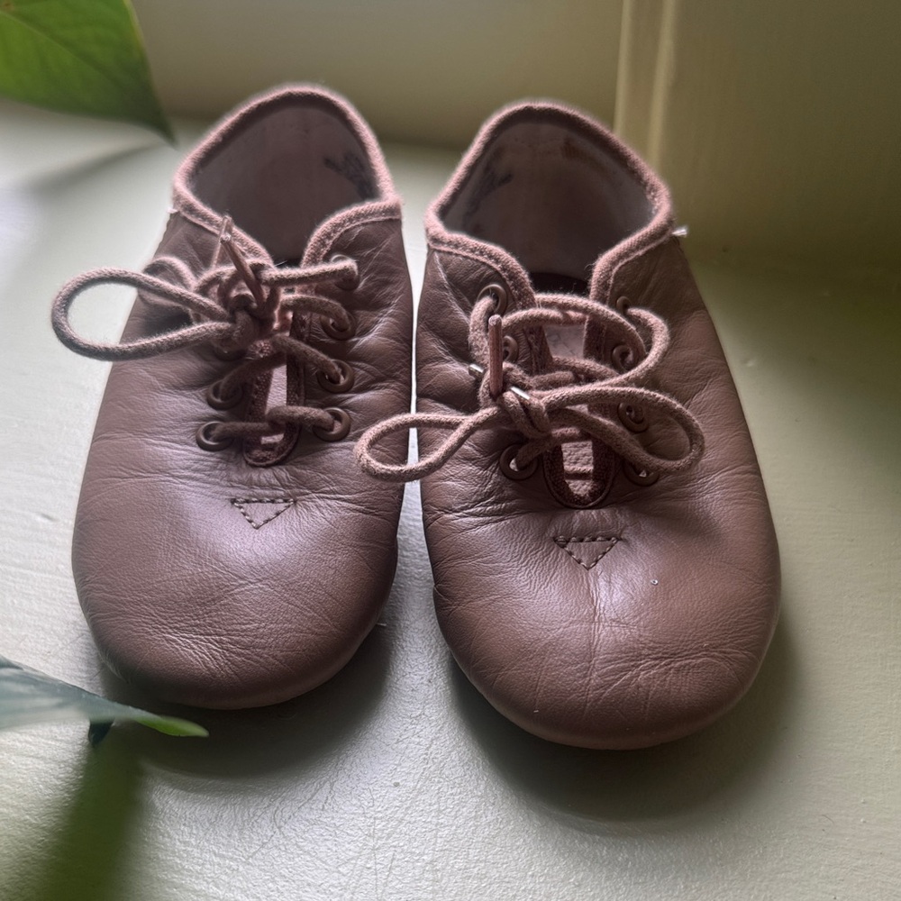 Cape zip Girls Brown Jazz Leather Shoes